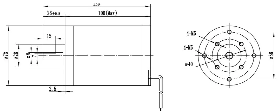 Outline drawing of the H73ZYT