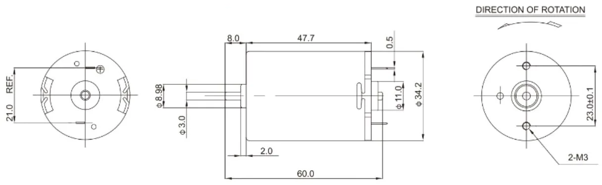 Outline drawing of the HRK-511SA