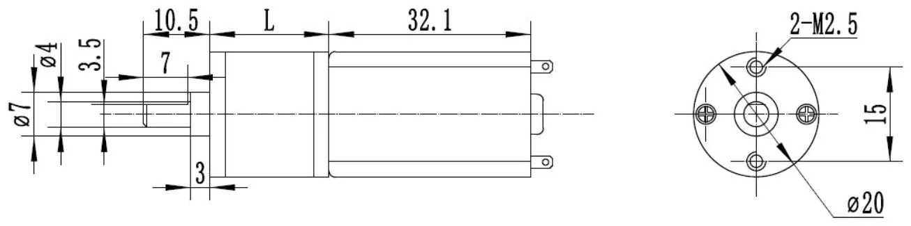 Outline drawing of the HS20ZJSX-180